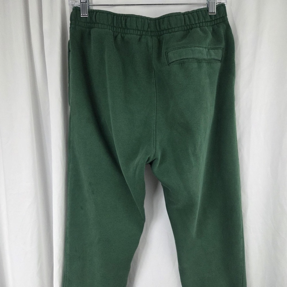 Nike Pants Mens Small Green Fleece Joggers Sweatpants Cuffed Swoosh Logo Casual - Picture 6 of 14
